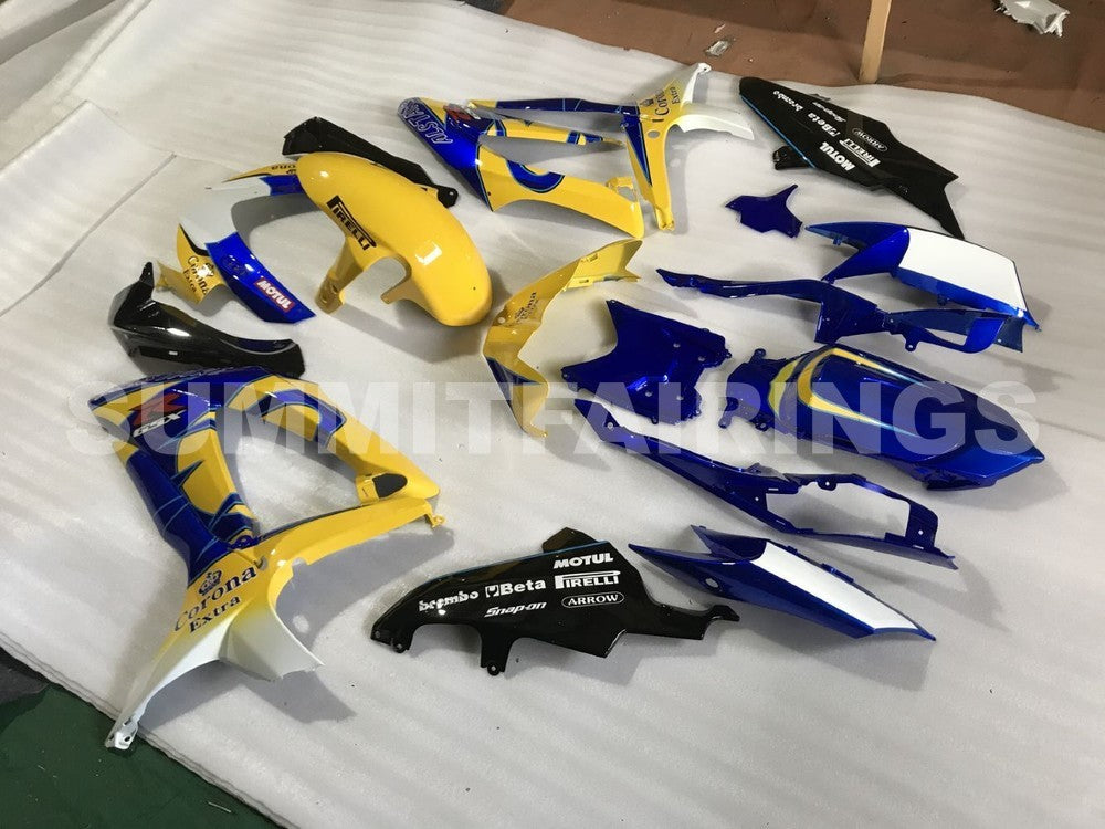 Fairings For Suzuki GSXR 600 750 Yellow Blue (2008-2009-2010)