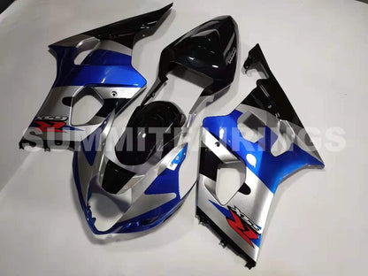 Fairings For Suzuki GSX-R1000, 2003-2004 - Blue, Silver & Black