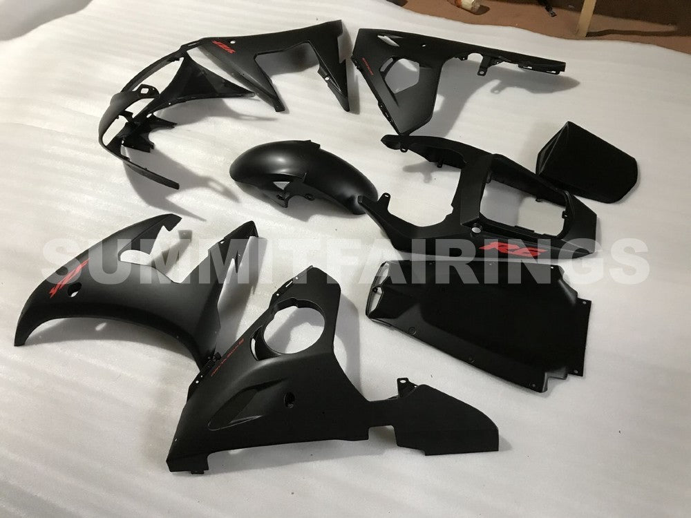Fairings For Yamaha - YZF-600 R6 2003-2004 Matt Black Red Decals