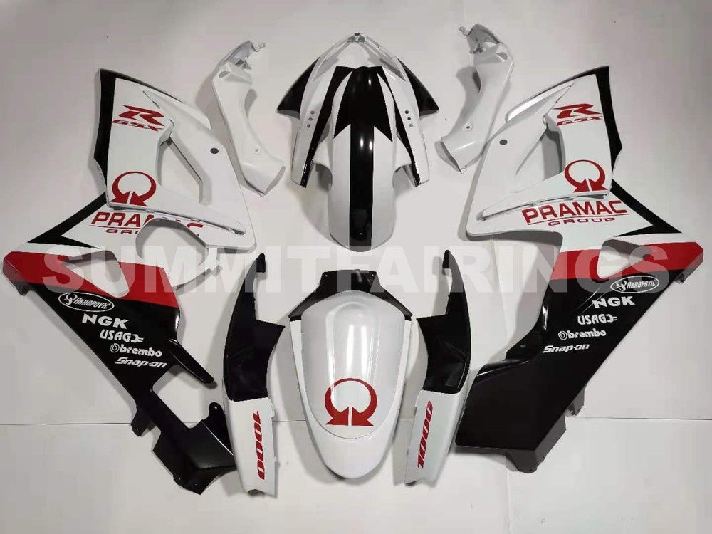 Fairings For Suzuki GSXR 1000 White Black Pramac (2005-2006)