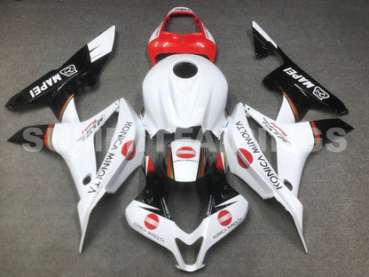Fairings For Honda CBR 600 RR White & Red Konica (2007-2008)