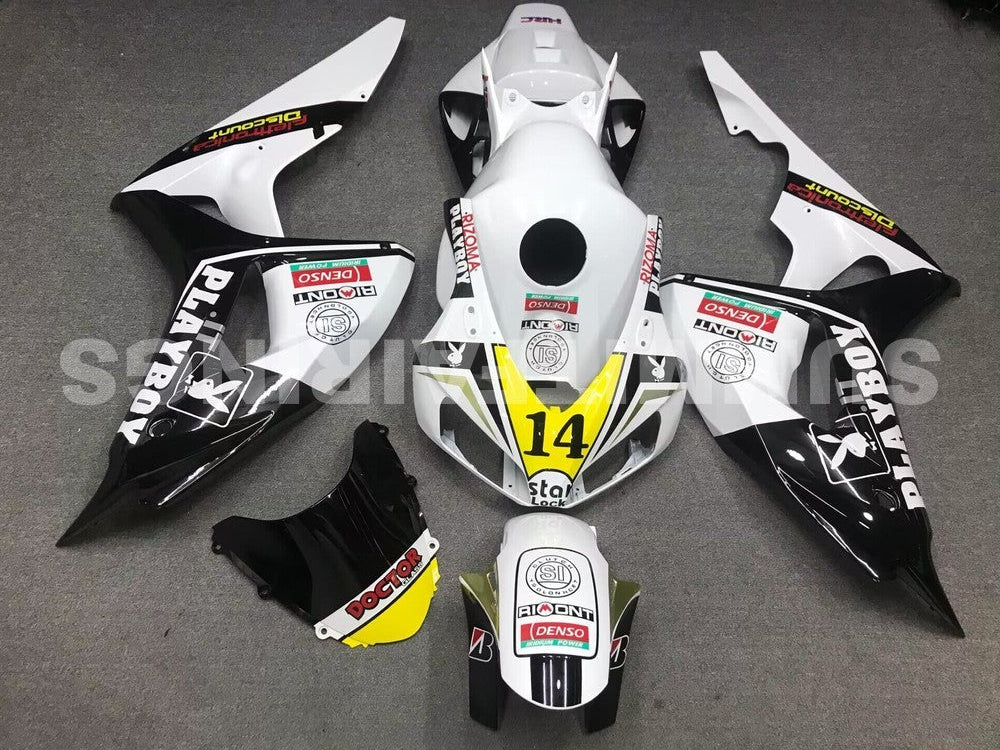 Fairings For Honda CBR 1000 RR, 2006-2007 - Black & Whtie