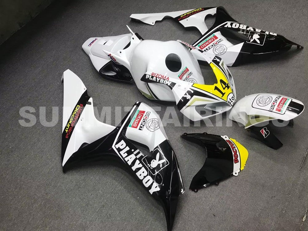 Fairings For Honda CBR 1000 RR, 2006-2007 - Black & Whtie