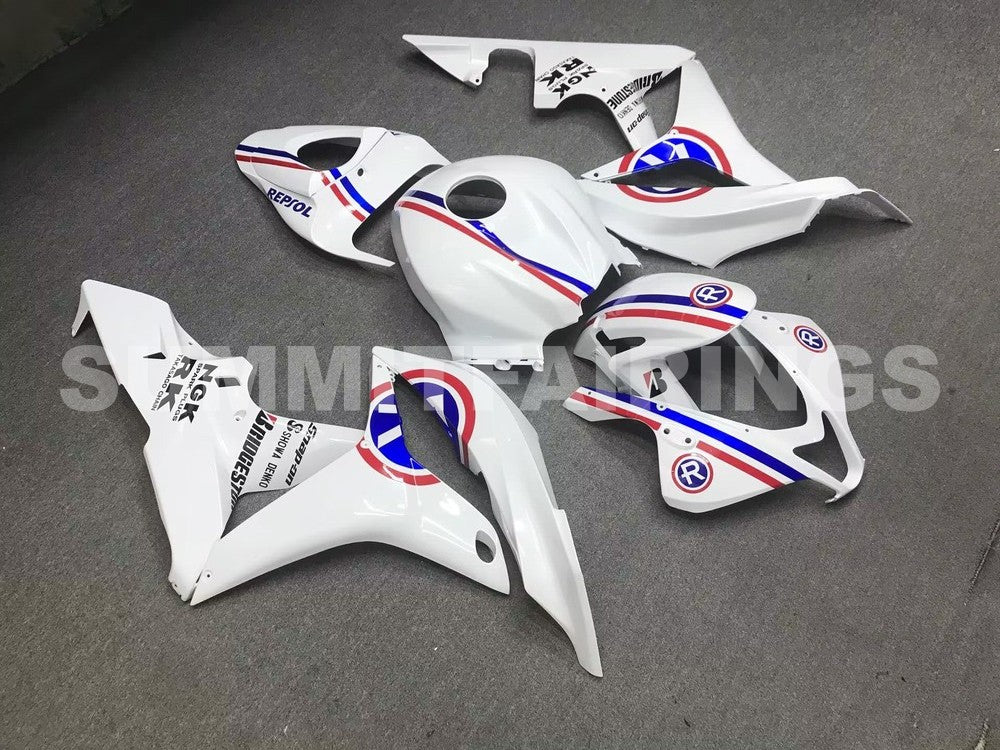 Fairings For Honda CBR 600 RR White Repsol (2007-2008)