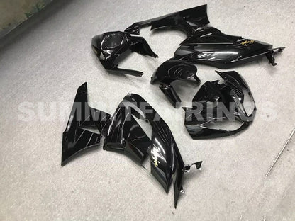 Fairings For Kawasaki ZX-6R, 2009-2012 - All Black with Gold Sticker