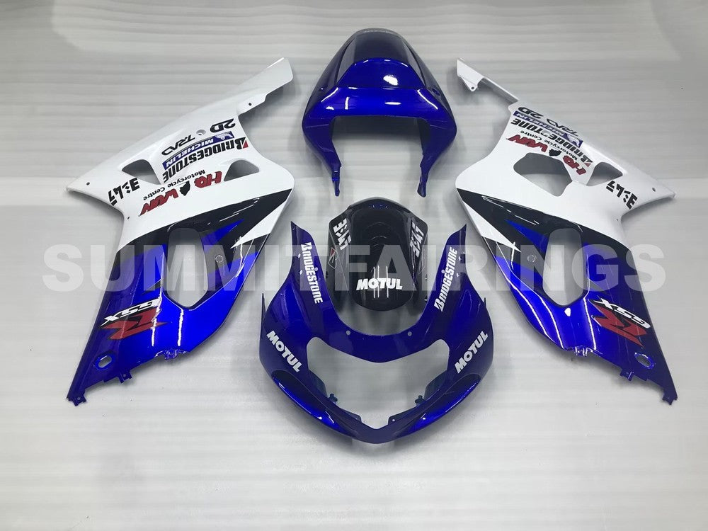 Fairings For Suzuki GSXR 600 Blue Motul Suzuki (2001-2003)