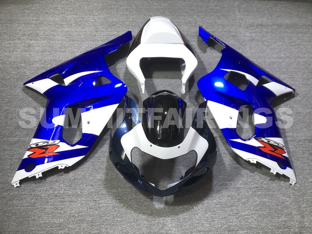 Fairings For Suzuki GSXR 750 Blue & White Suzuki GSXR (2001-2003)