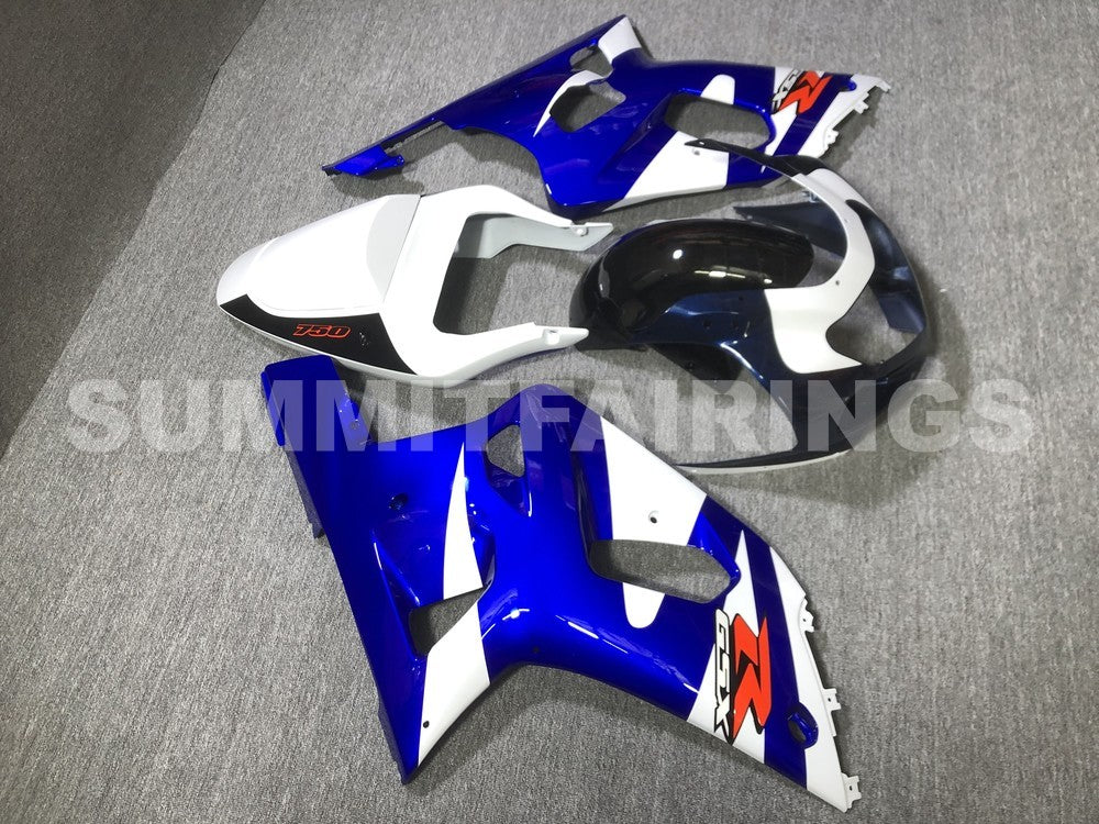 Fairings For Suzuki GSXR 750 Blue & White Suzuki GSXR (2001-2003)
