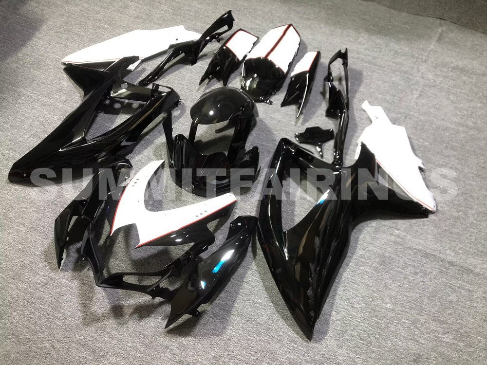 Fairings For Suzuki GSXR 600 750 Black White GSXR (2008-2009-2010)