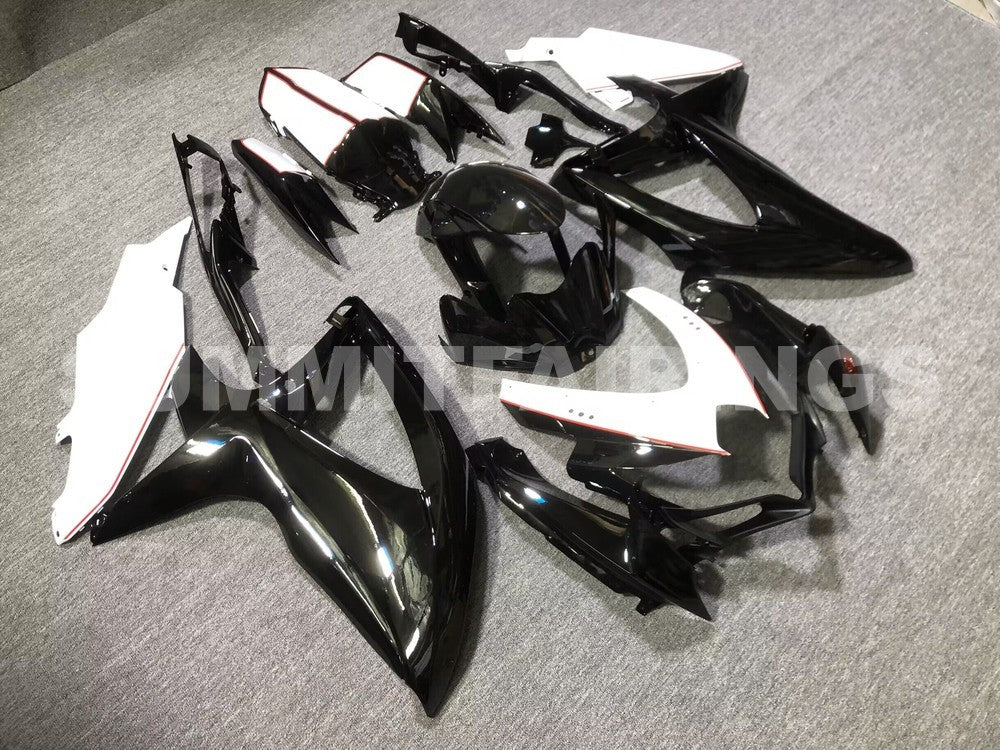 Fairings For Suzuki GSXR 600 750 Black White GSXR (2008-2009-2010)