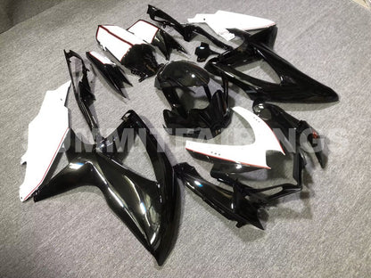 Fairings For Suzuki GSXR 600 750 Black White GSXR (2008-2009-2010)