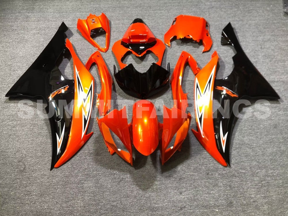 Fairings For Yamaha YZF-R6 2008-2016 Black Orange