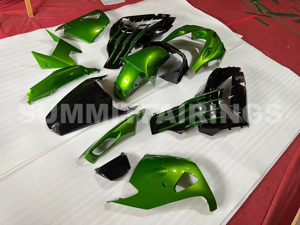 Fairings For Plastics Kawasaki ZX14R Ninja Green Black (2012-2021)