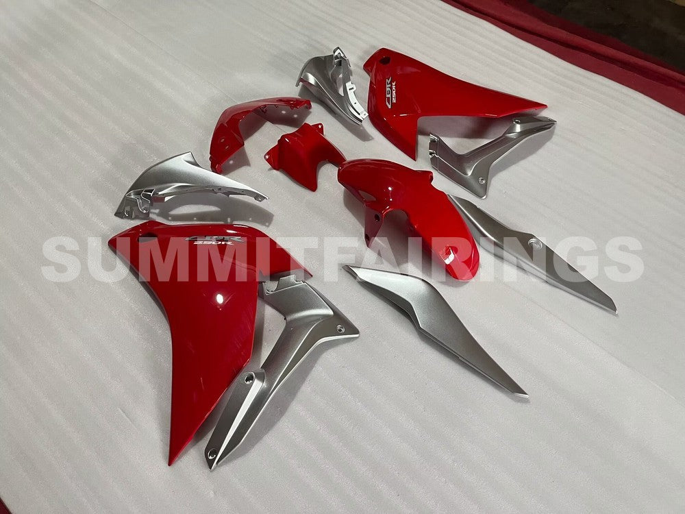 Fairings For Honda CBR250R Red Silver CBR (2011-2013)