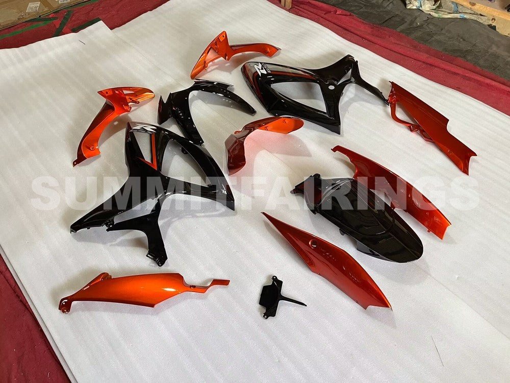 Fairings For Suzuki GSX-R600 / 750, 2006-2007 - Gloss Black & Orange