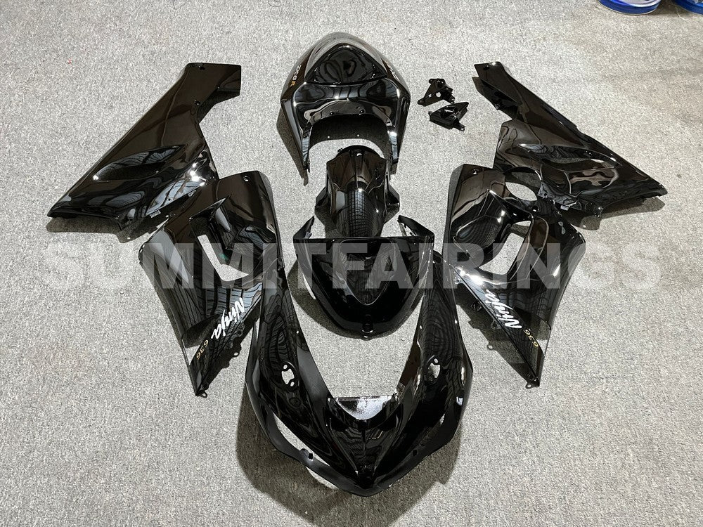 Fairings For Kawasaki ZX6R 636 Black ZX6R (2005-2006)