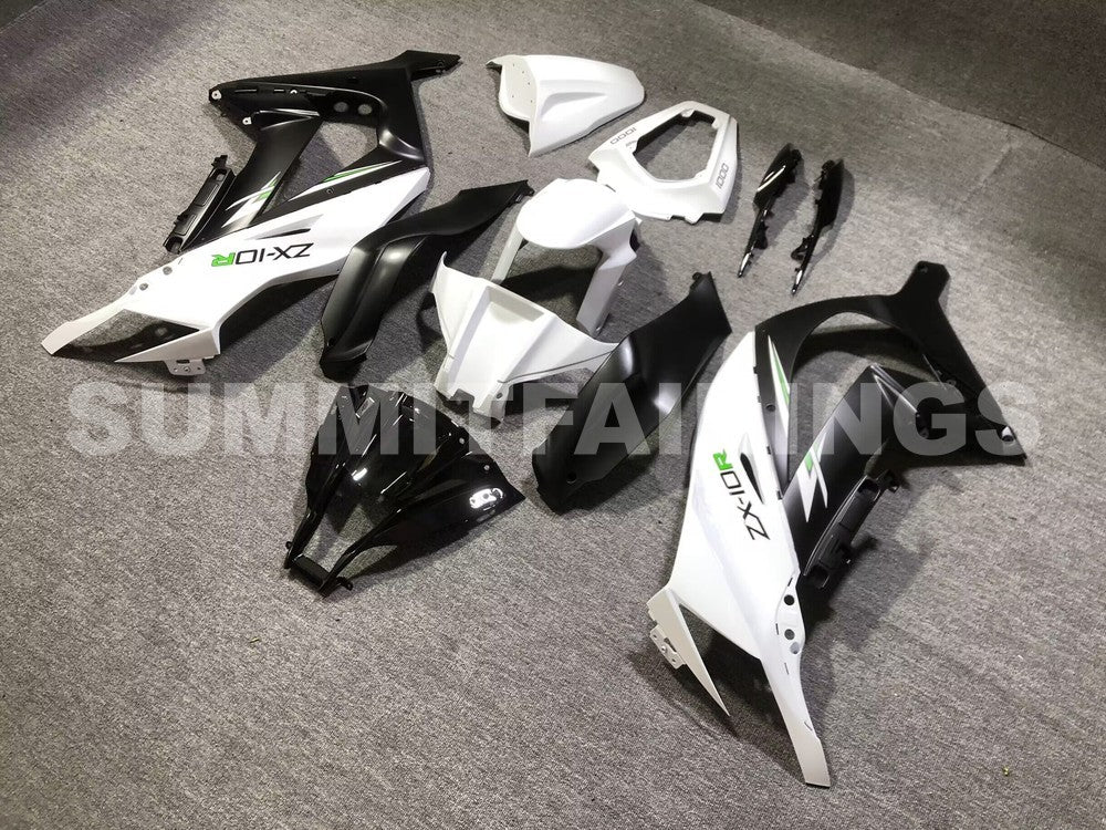 Fairings For Plastics Kawasaki ZX10R Ninja White Black ZX10R (2011-2015)