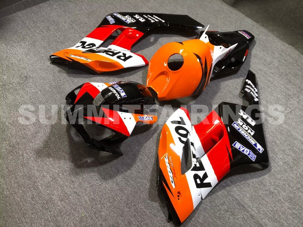 Fairings For Honda CBR 1000 RR, 2004-2005 - Black & Orange