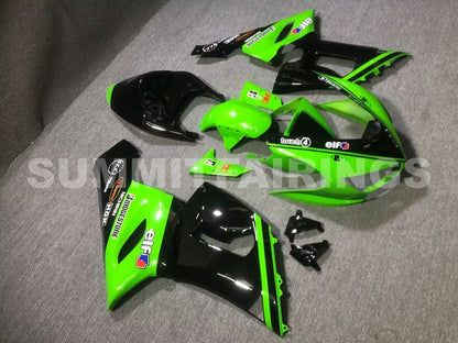 Fairings For Kawasaki ZX6R 636 Green Black Kawasaki (2005-2006)