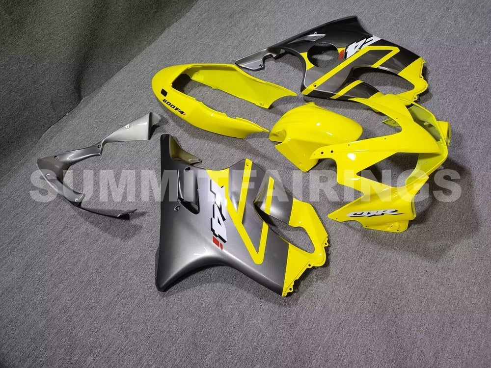 Fairings For Honda - CBR600F4i 04-07 Yellow Silver