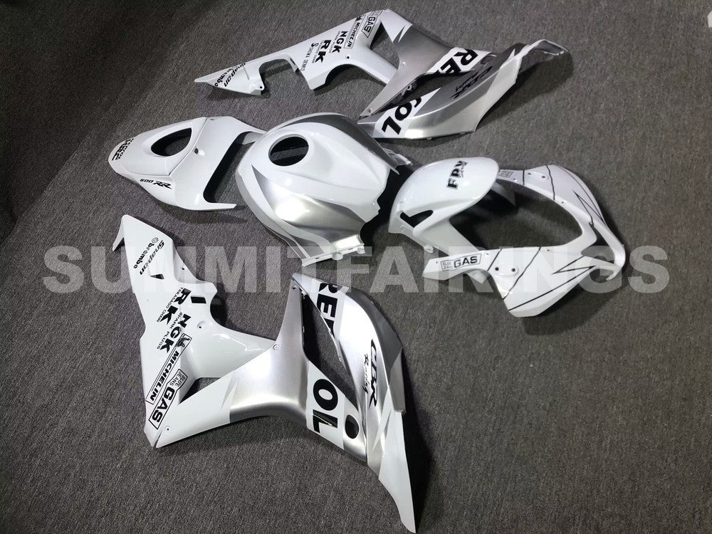 Fairings For Honda CBR 600 RR Silver & White Repsol (2007-2008)