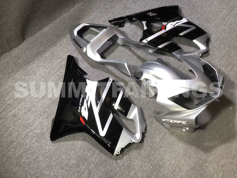 Fairings For Honda - CBR600F4i 01-03 Black Silver