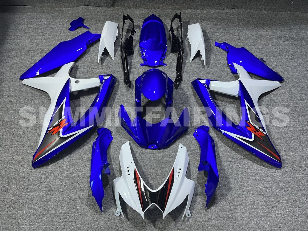 Fairings For Suzuki GSXR 600 750 White & Blue GSXR (2008-2009-2010)