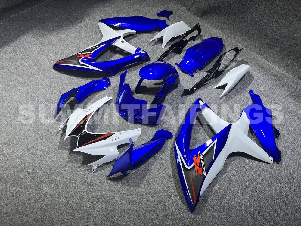 Fairings For Suzuki GSXR 600 750 White & Blue GSXR (2008-2009-2010)