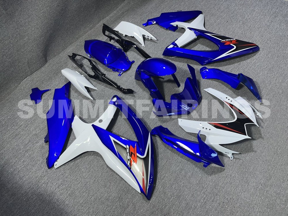 Fairings For Suzuki GSXR 600 750 White & Blue GSXR (2008-2009-2010)