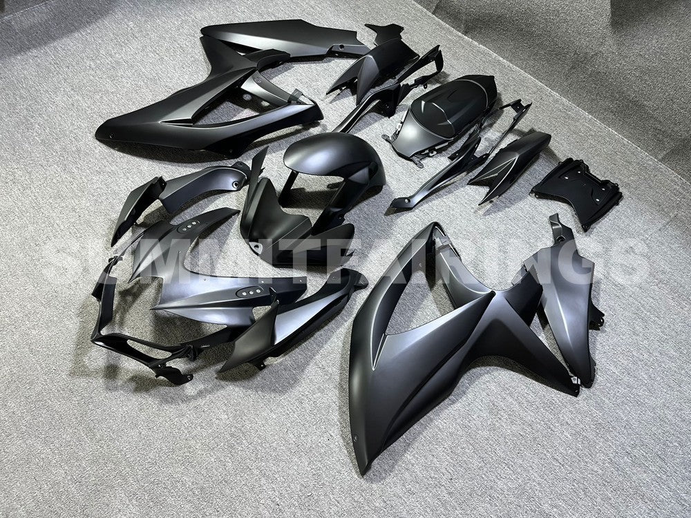 Fairings For Suzuki - GSXR600-750 K8 2008-2010 MATTE BLACK