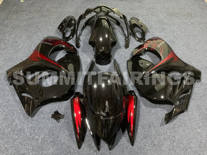 Fairings For Suzuki GSX-R1300 Hayabusa, 2008-2020 - Black with Red Decals