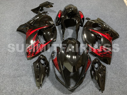 Fairings For Suzuki GSX-R1300 Hayabusa, 2008-2020 - Black with Red Decals