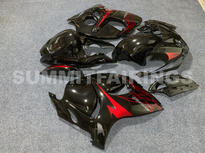 Fairings For Suzuki GSX-R1300 Hayabusa, 2008-2020 - Black with Red Decals