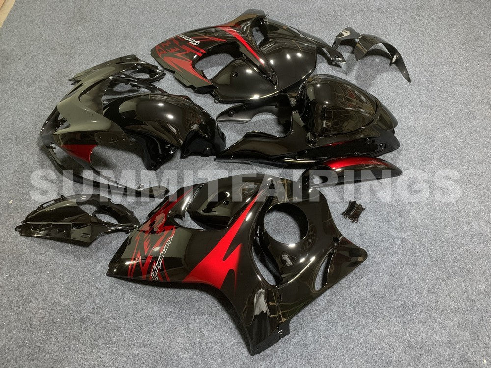 Fairings For Suzuki GSX-R1300 Hayabusa, 2008-2020 - Black with Red Decals