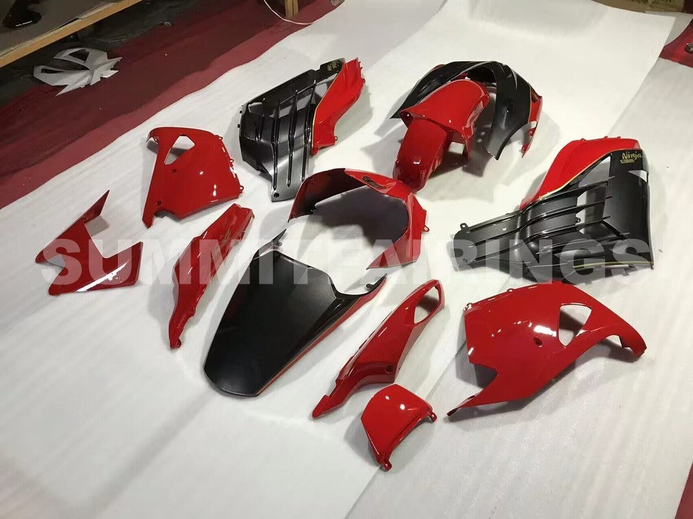 Fairings For Plastics Kawasaki ZX14R Ninja Red and Bronze Sticker (2012-2021)