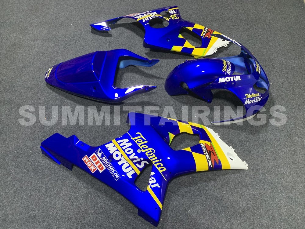 Fairings For Suzuki GSXR 1000 Blue Movistar (2000-2002)