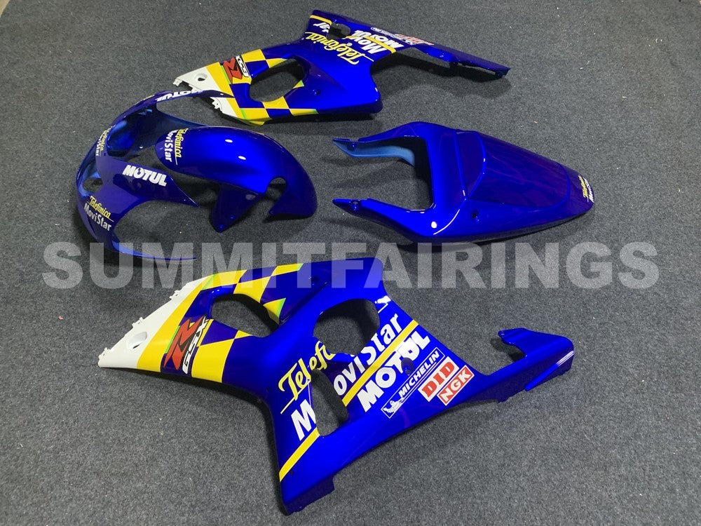 Fairings For Suzuki GSXR 1000 Blue Movistar (2000-2002)