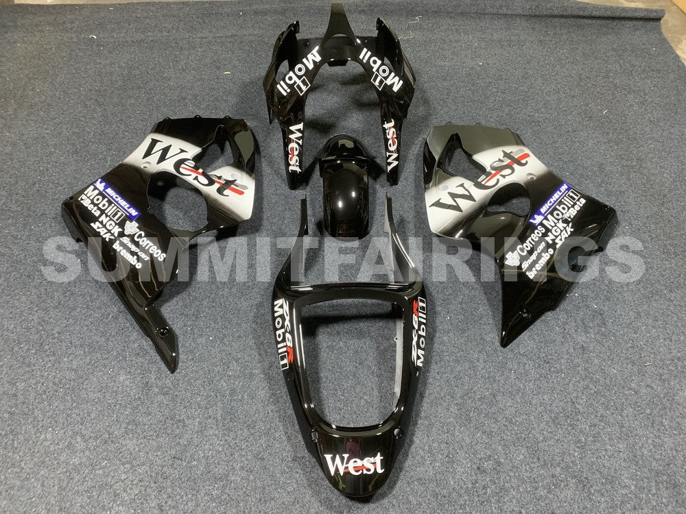 Fairings For Plastics Kawasaki ZX6R 636 Black West (2000-2002)