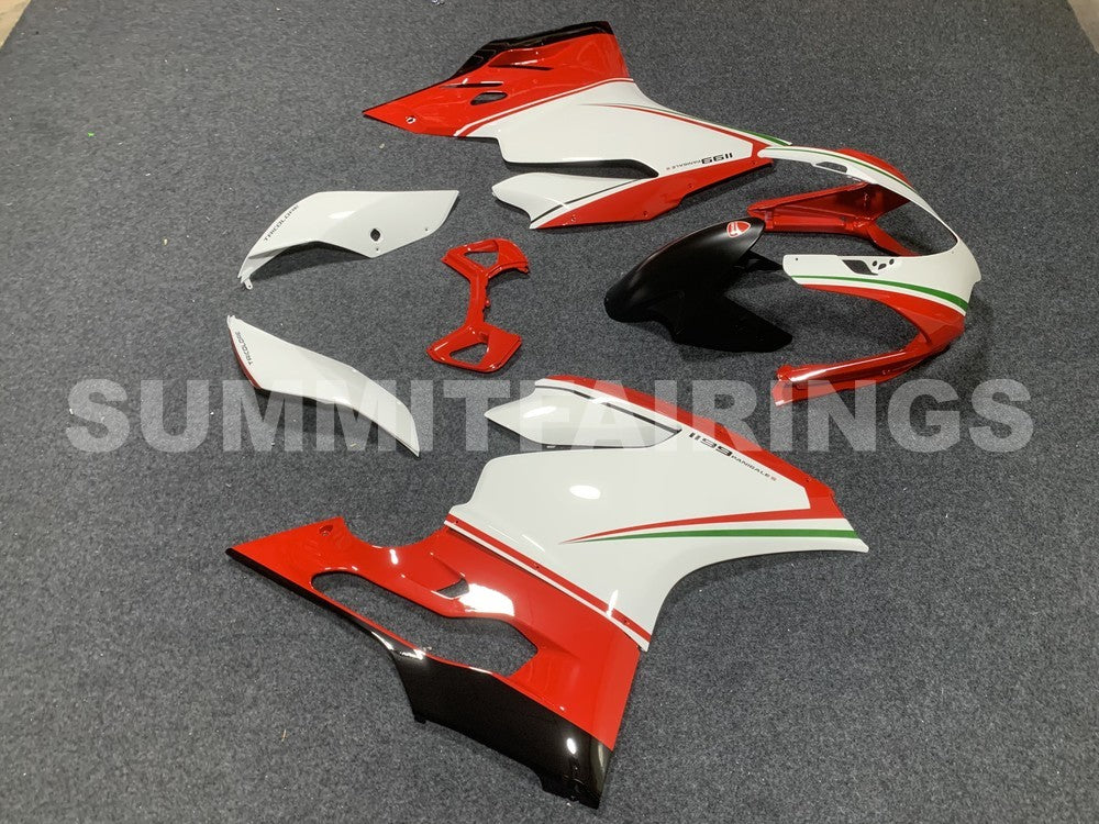 Fairings For Ducati 1199 Panigale Red White 1199 (2012-2015)