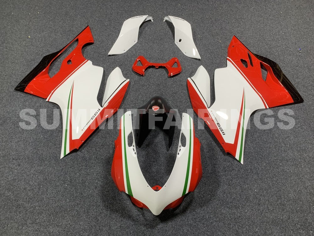 Fairings For Ducati 1199 Panigale Red White 1199 (2012-2015)