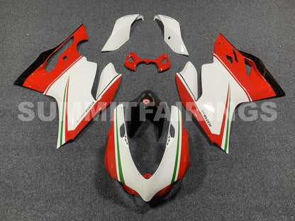 Fairings For Ducati 1199 Panigale Red White 1199 (2012-2015)