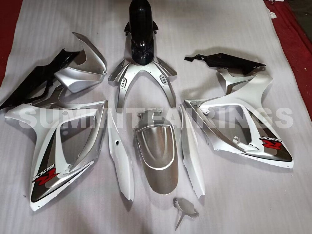 Fairings For Suzuki GSXR 600 750 (2006-2007) White Silver