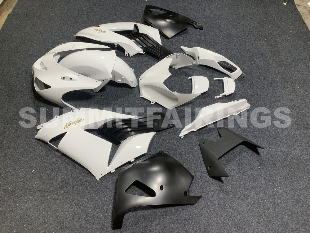 Fairings For Kawasaki ZX-14R, 2006-2011 - White & Matte Black