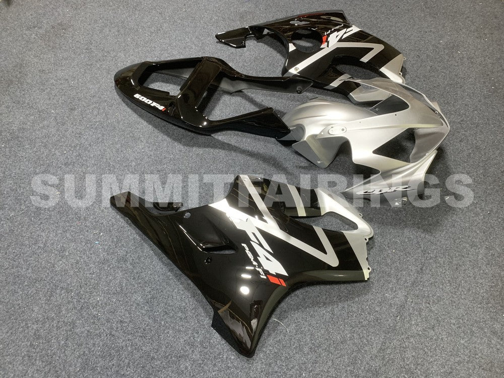 Fairings For Honda - CBR600F4i 01-03 Black Silver