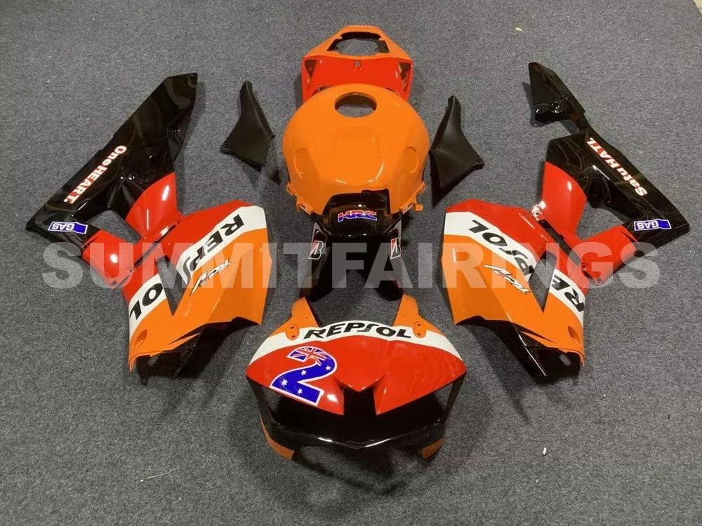 Fairings For Honda CBR 600 RR, 2013-2020 - Red, Orange & Black