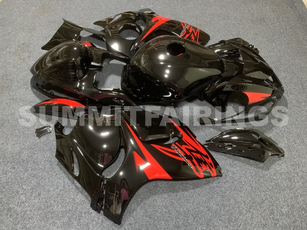 Fairings For Suzuki GSX-R1300 Hayabusa, 2008-2020 - Black with Red Decals