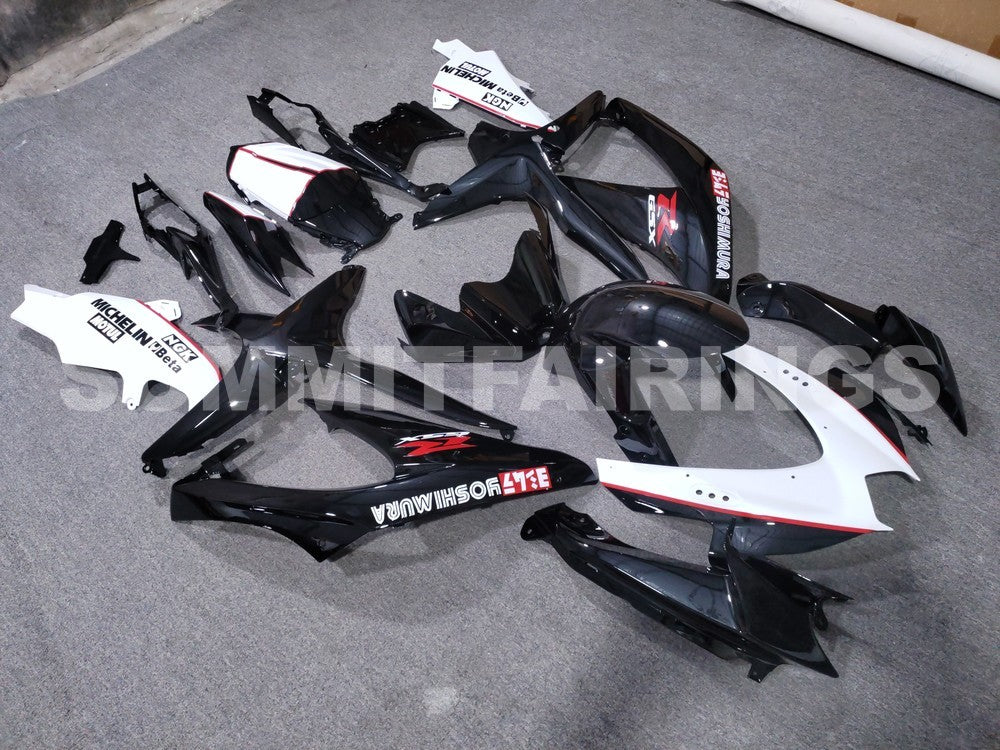 Fairings For Suzuki GSXR 600 750 Black White GSXR (2008-2009-2010)