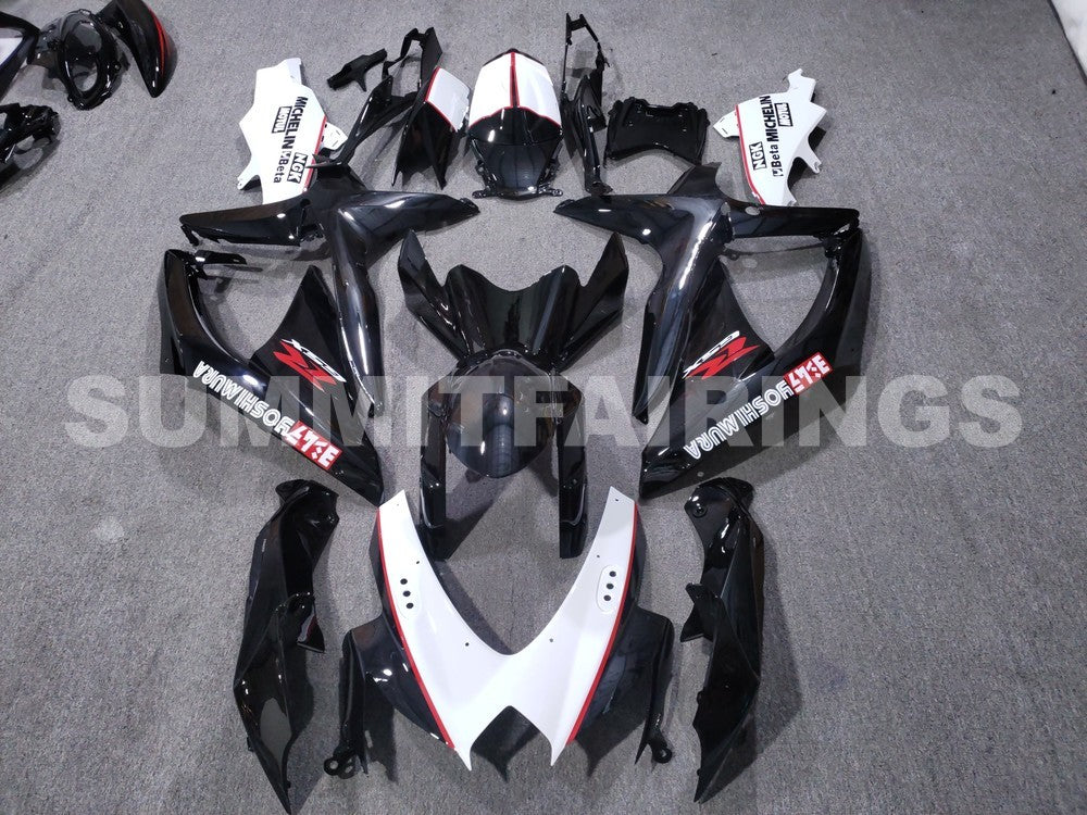 Fairings For Suzuki GSXR 600 750 Black White GSXR (2008-2009-2010)