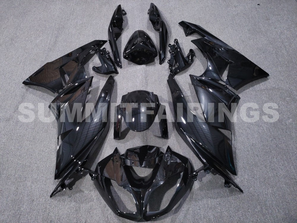 2009-2012 Fairings For Kawasaki ZX6R ZX636 All Black Ninja