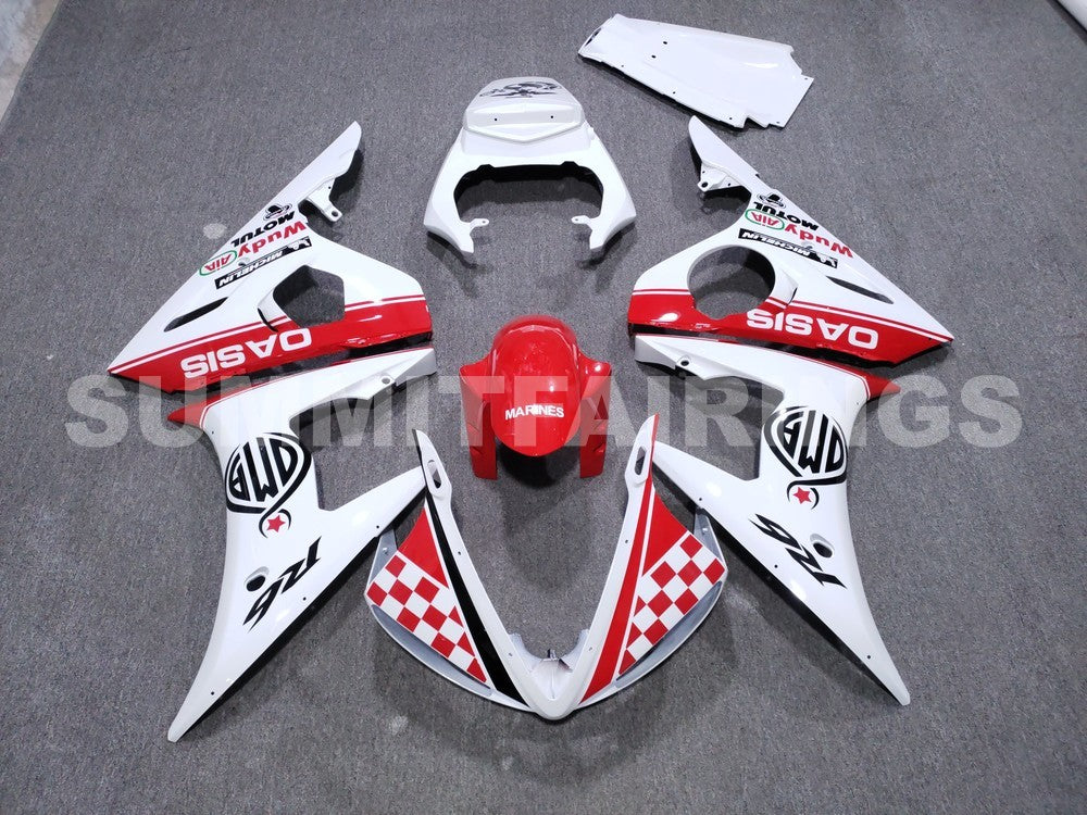 Fairings For Yamaha R6, 2005 - Red White